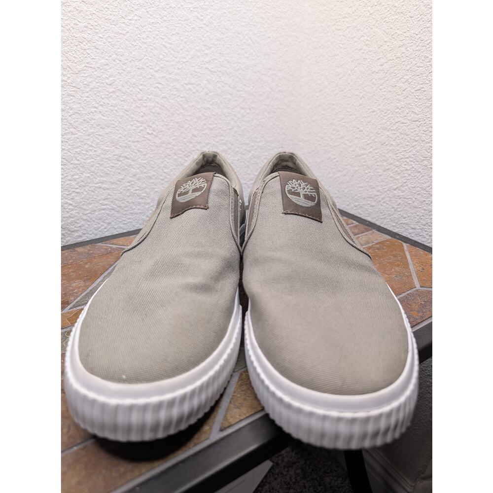 Timberland Amhurst Canvas Slip-On Sneakers Casual Beige Men's 9 Everyday Wear